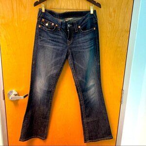 TRUE RELIGION Sz 31 Mid-Wash Boot  Cut Jeans